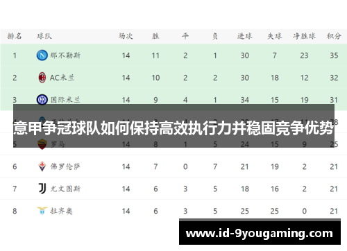 意甲争冠球队如何保持高效执行力并稳固竞争优势