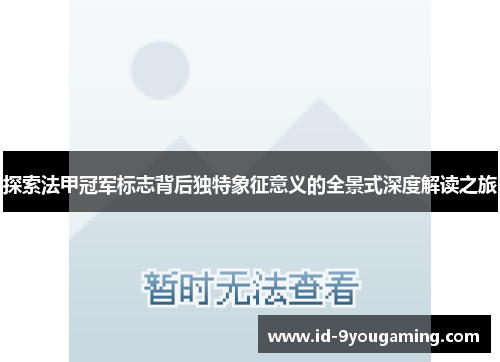 探索法甲冠军标志背后独特象征意义的全景式深度解读之旅